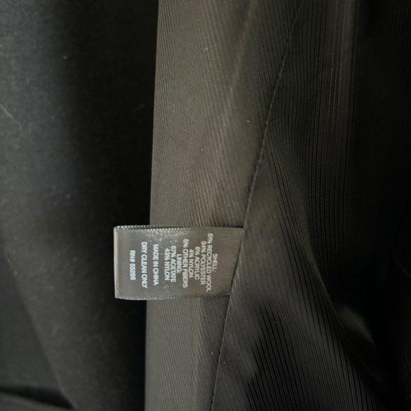 Express Men's Black Wool Coat - Picture 6 of 7